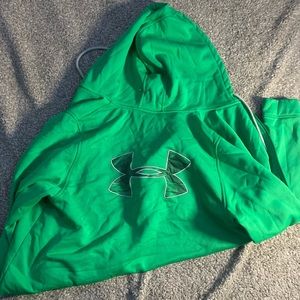Green Under Armour Zip-Up Hoodie
